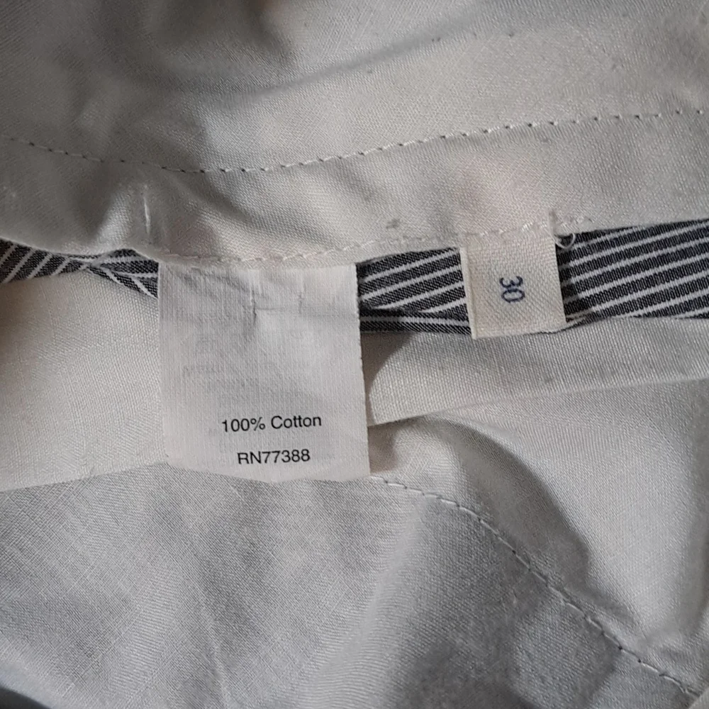 SOLD J. Crew Factory Blue Off White Stripe Flat Front Shorts Men's Size 30 - Picture 8 of 8